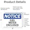 Signmission Gas Meter Enclosed, 5 in W x Rectangle, Vinyl Decal OS-2PACK-NS-D-35-L-13006 - alternate 5